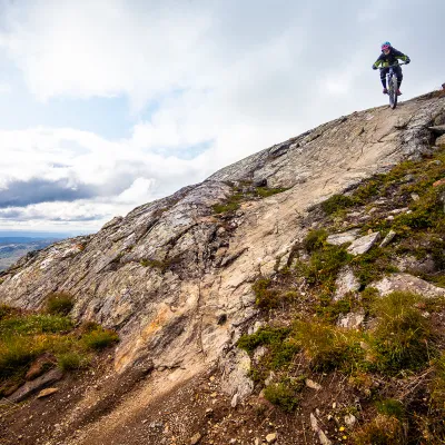 H&auml;llride - najťaž&scaron;&iacute; trail v bikeparku &Aring;re