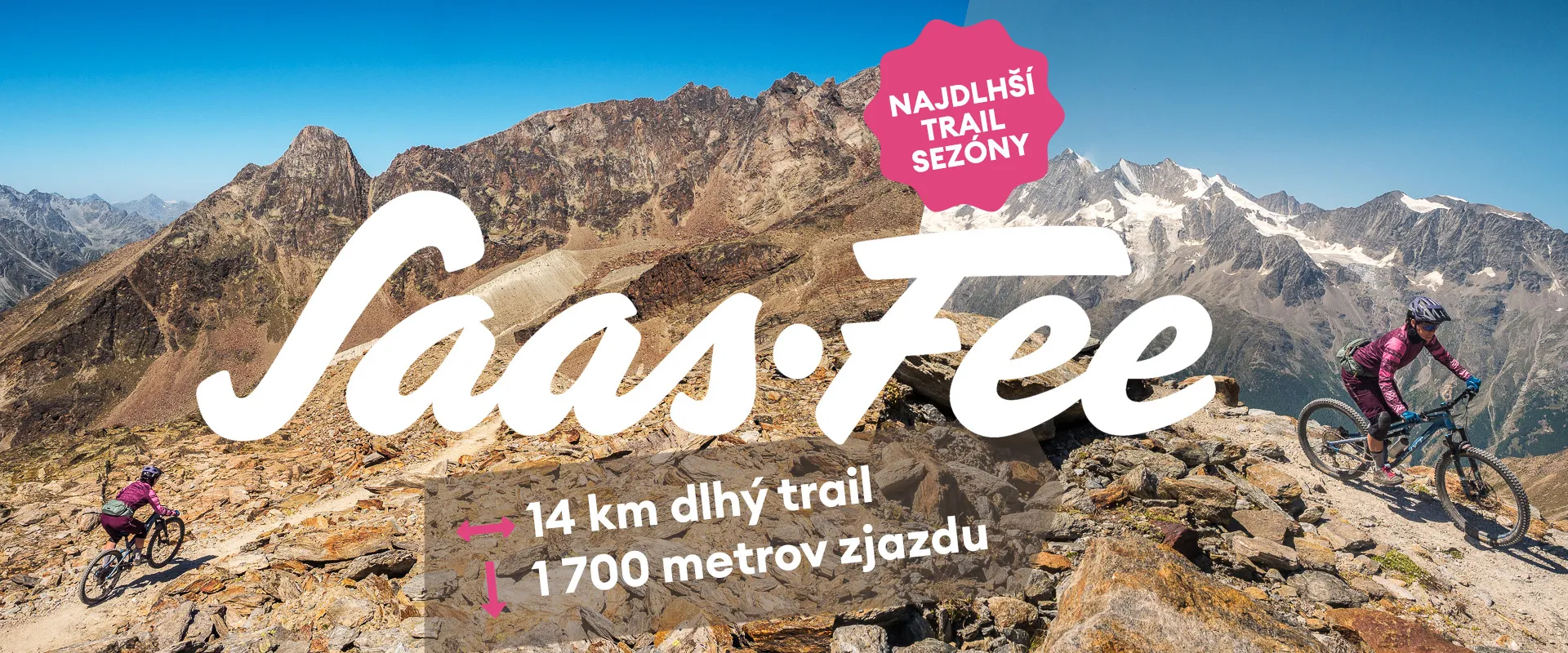 Saas Fee / Saas Grund - jeden trail, ale s du&scaron;ou